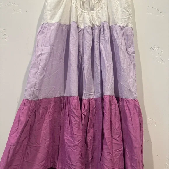 Anthropologie The Raya Colorblock Maxi Dress: Purple and White - Picture 11 of 16